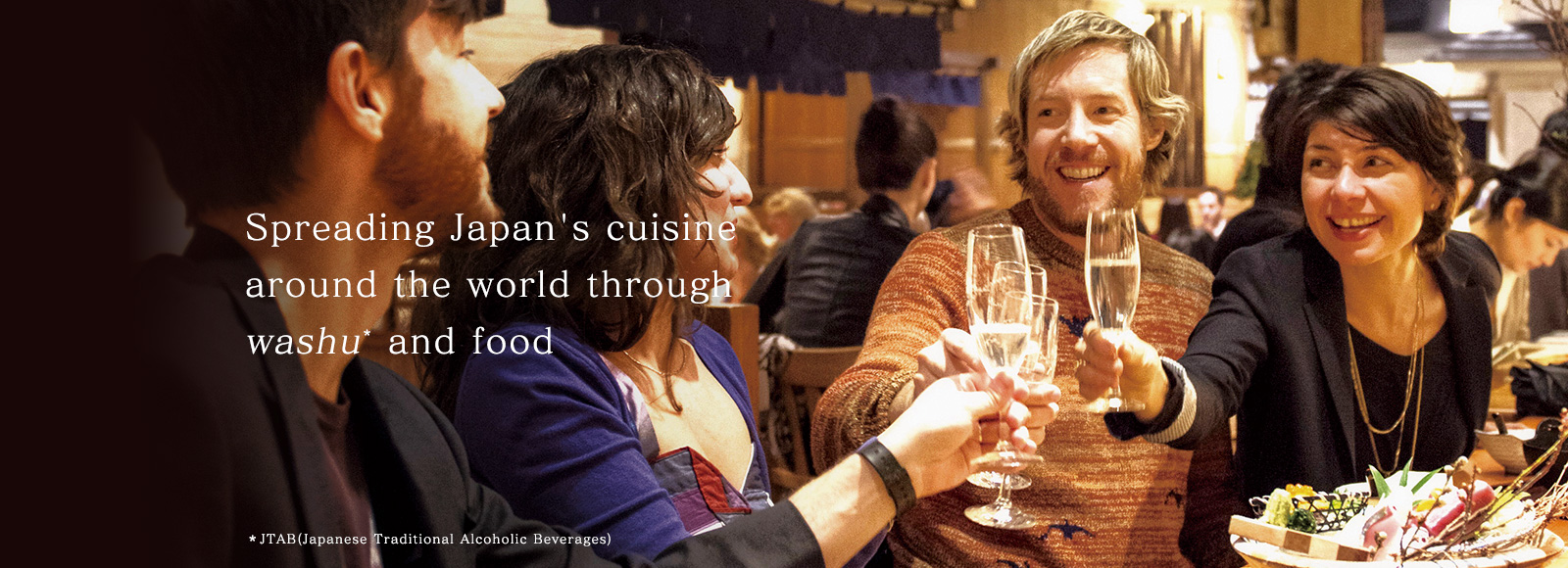 Spreading Japan's cuisine around the world through Japanese sake and food