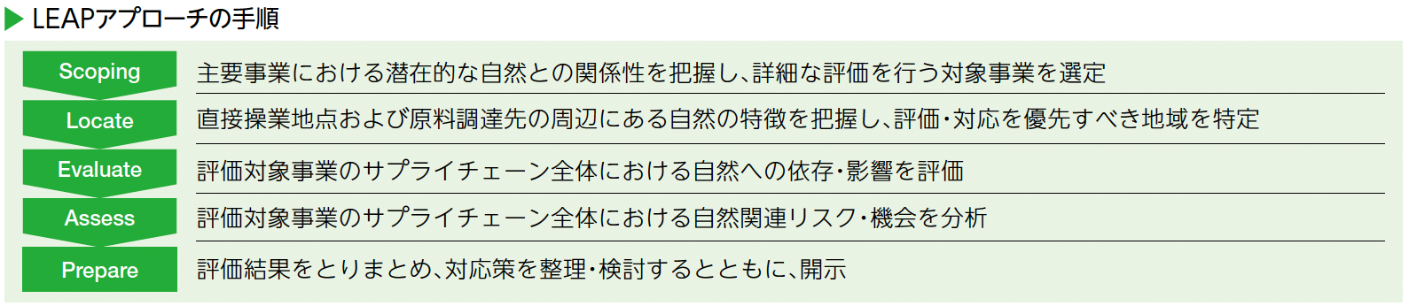 LEAPアプローチの手順